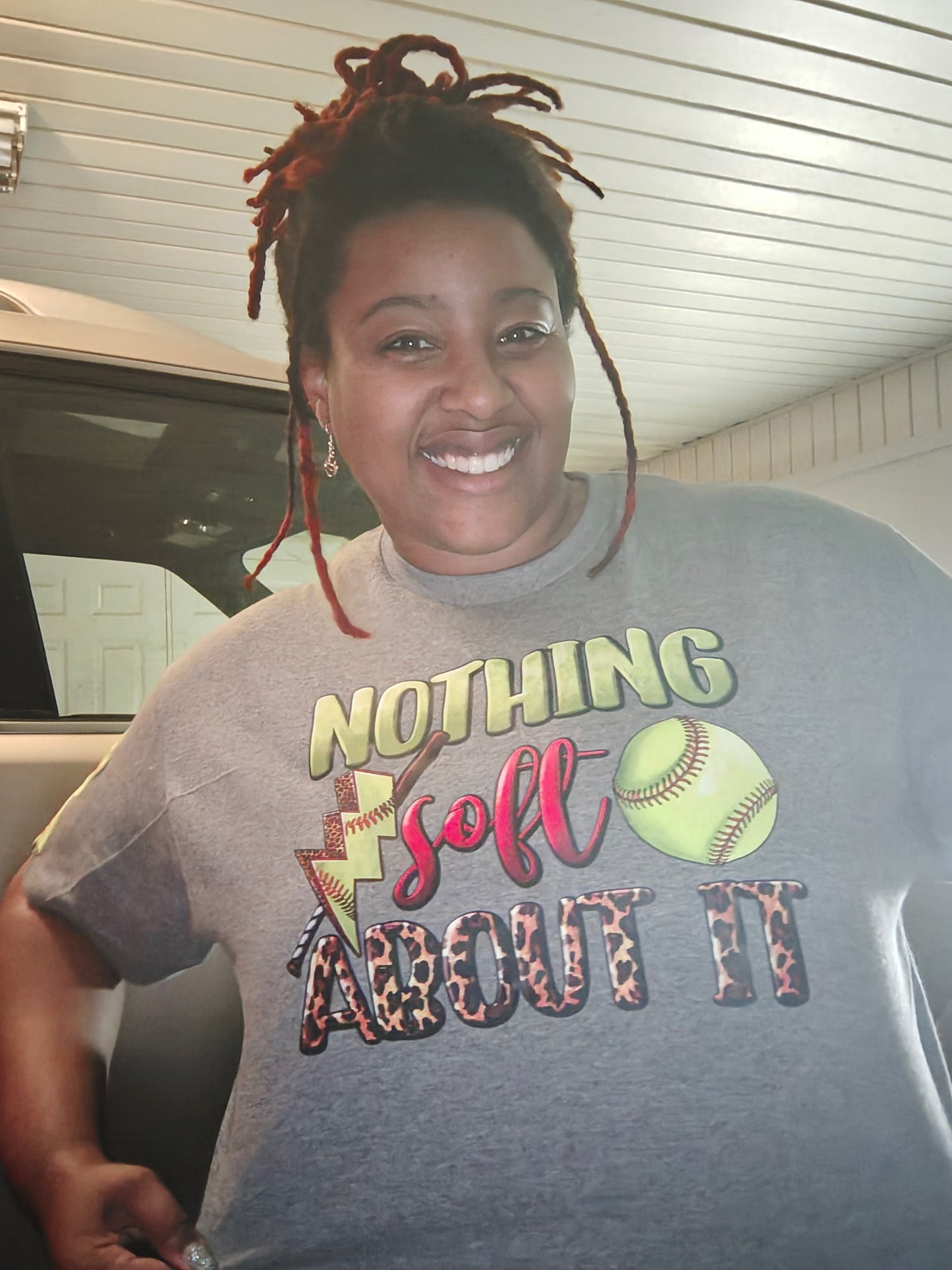 Custom Softball Tee with Sleeve Bows