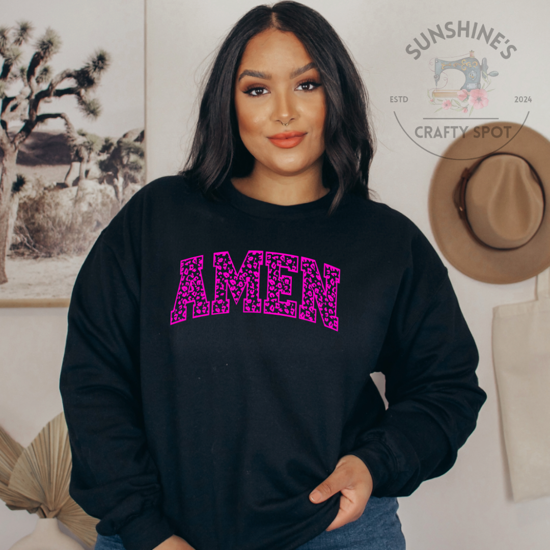 Pink Leopard Amen