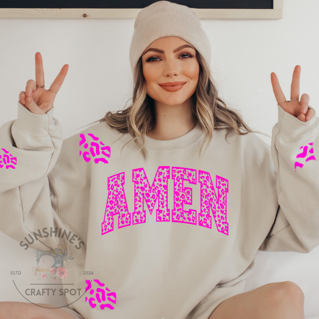 Pink Leopard Amen