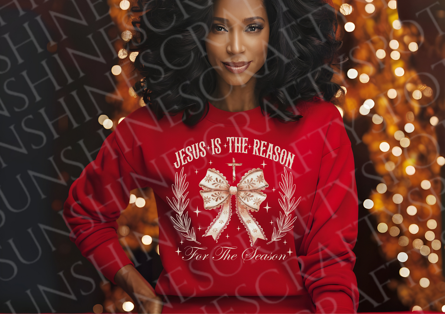 Jesus Is The Reason - Rose Gold Sweatshirt