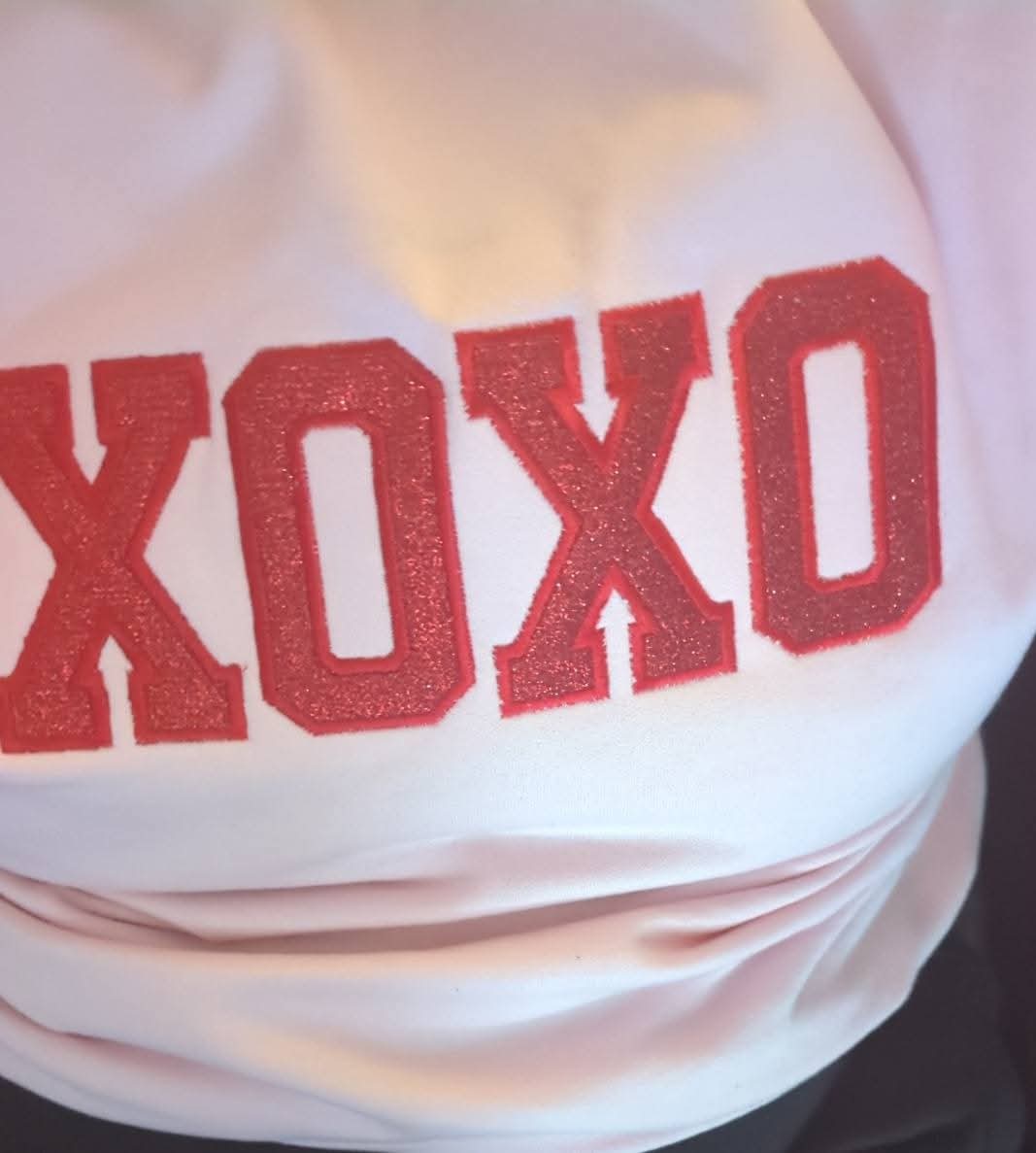 Embroidered Valentine's Day XOXO Sweatshirt