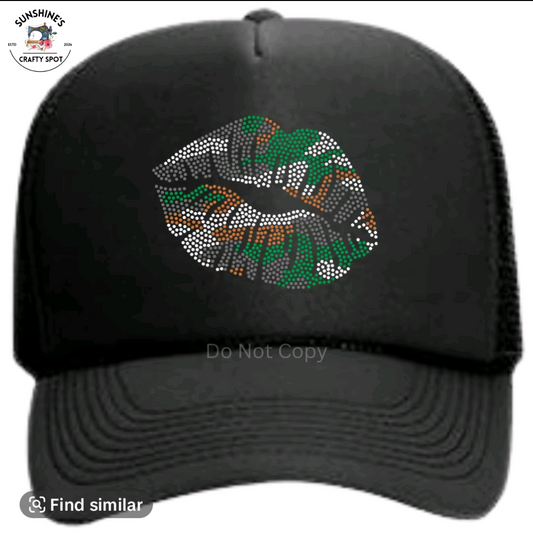 Camo Lips Trucker Hat