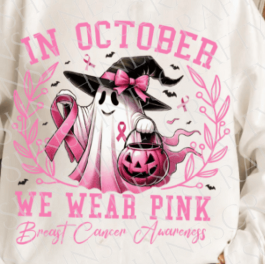 In October We Wear Pink Tshirt