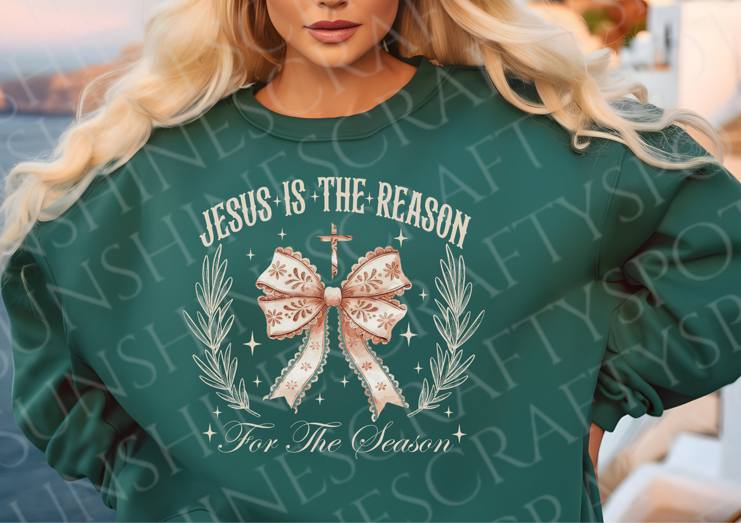 Jesus Is The Reason - Rose Gold Sweatshirt