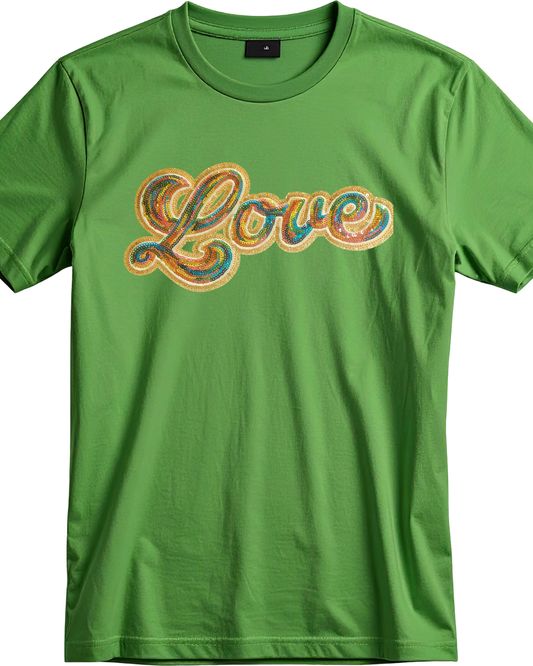 Colorful Love Sequin Patch