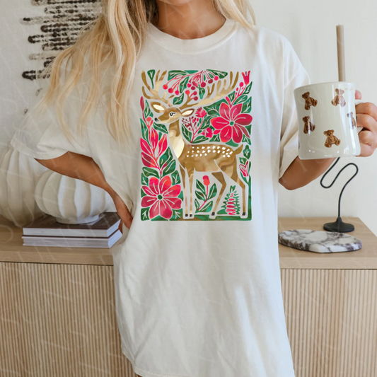 Floral Reindeer