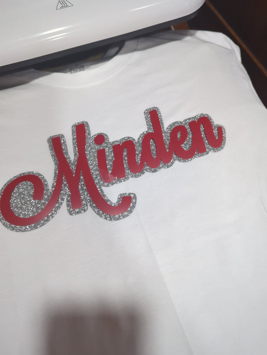 Minden Glitter Puff Vinyl T-shirt