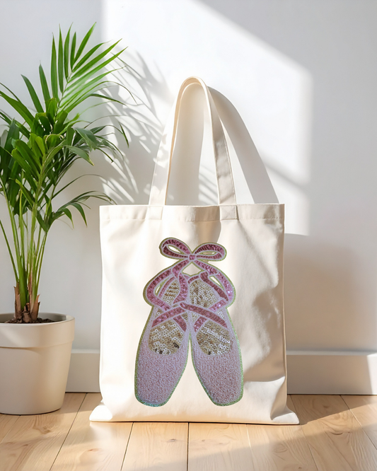 Sparkle Ballet Shoes Chenille Patch